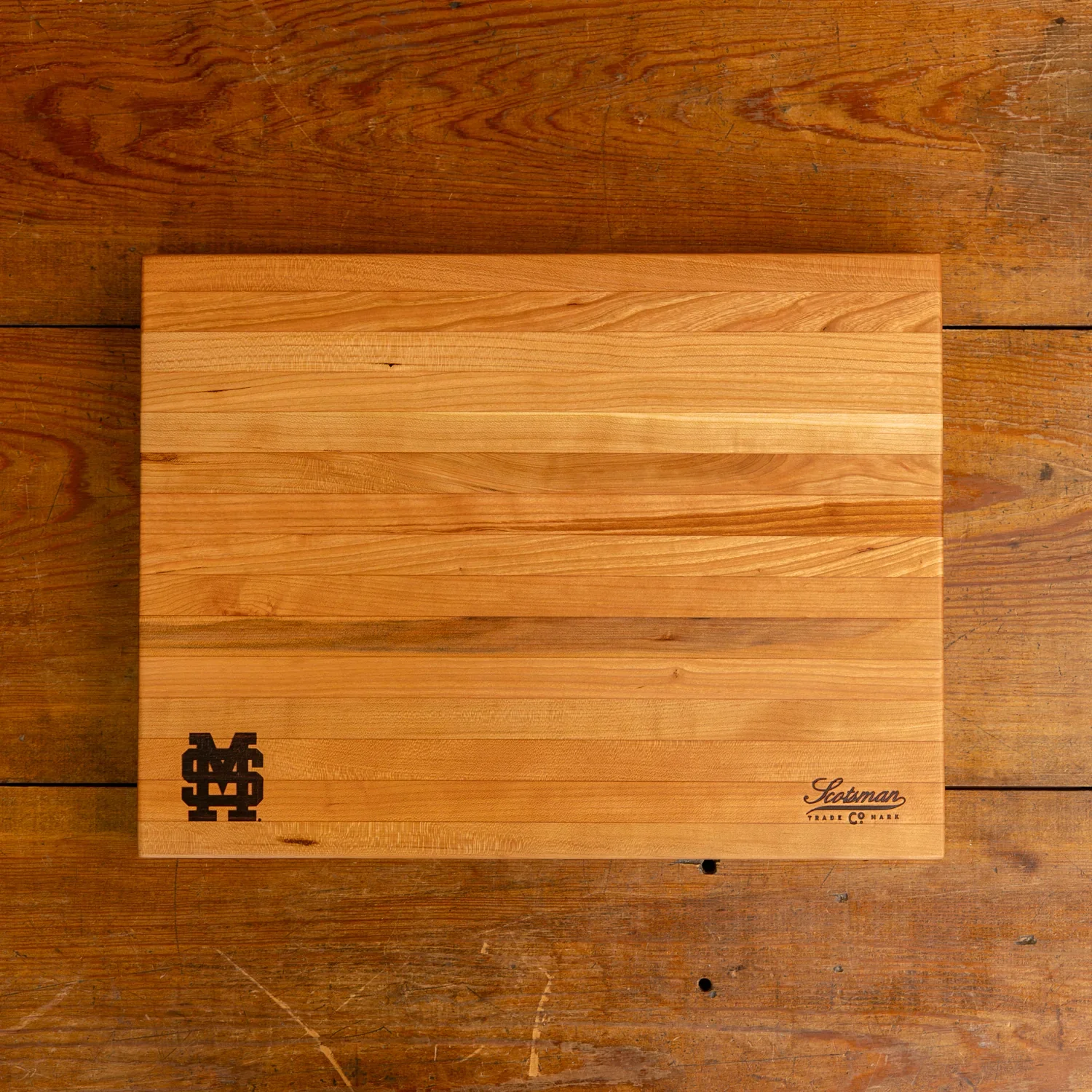 Cherry Mississippi State Butcher Block | Baseball Mark - Image 4