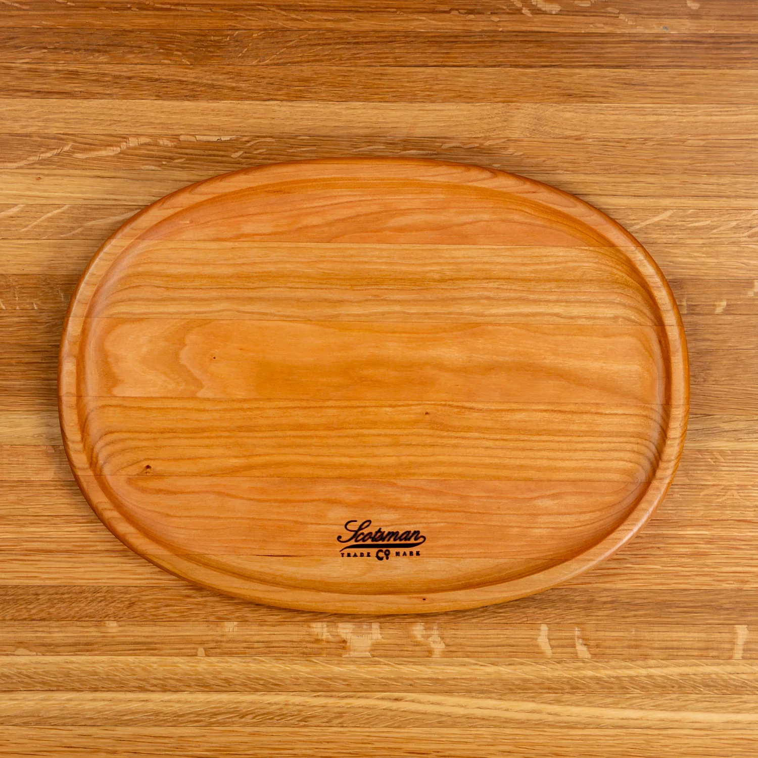 Cherry Oval Carving Board - Image 7