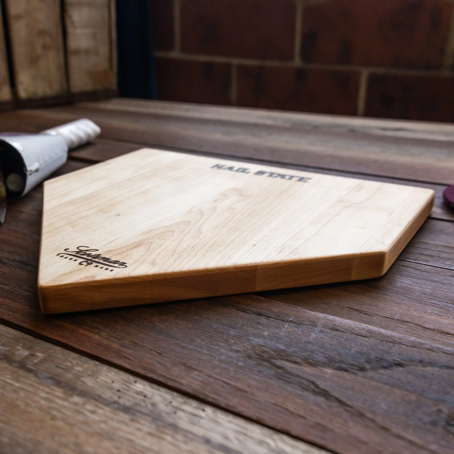 Maple Mississippi State Home Plate Serving Board | Hail State - Image 2