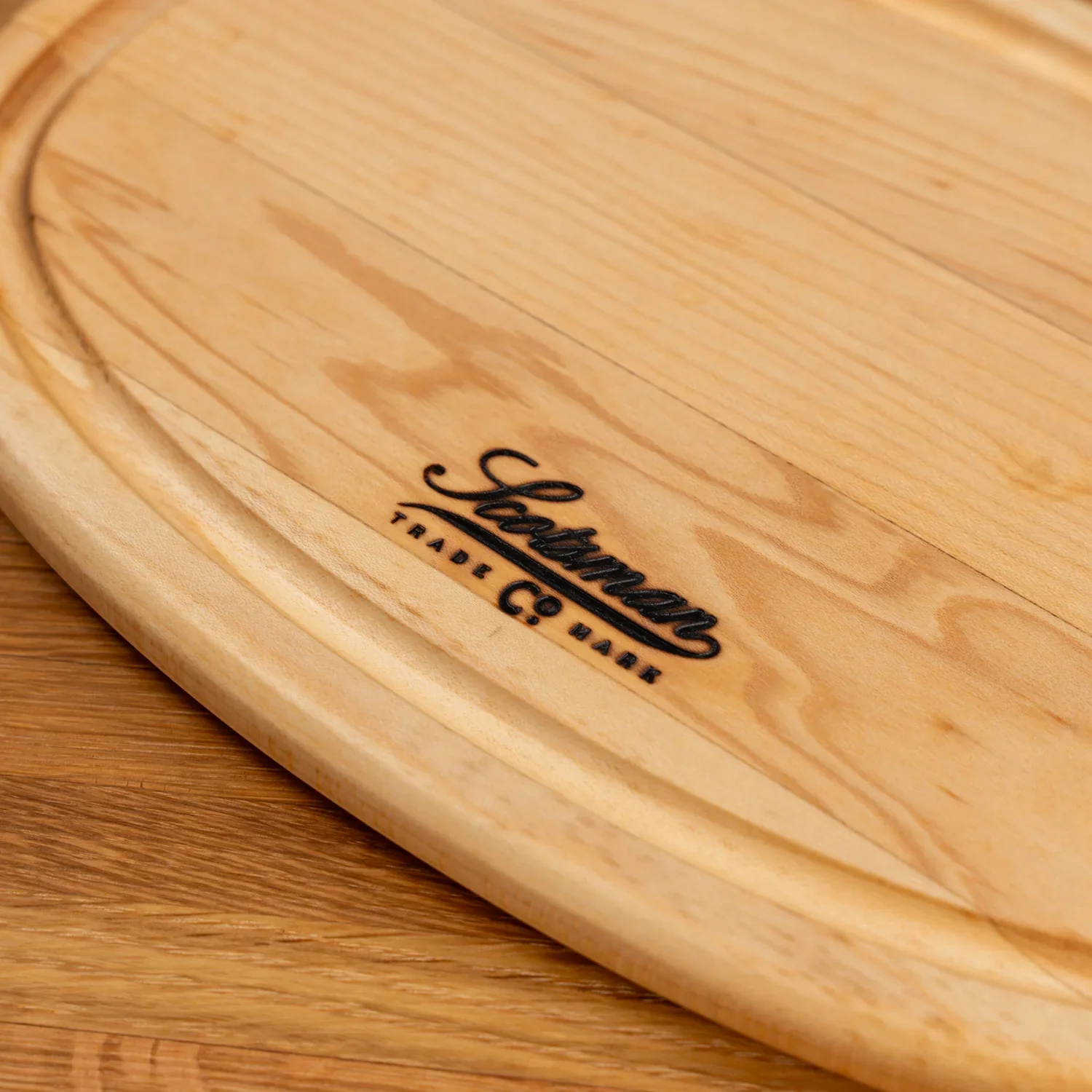 Maple Oval Serving Board with Juice Groove - Image 4