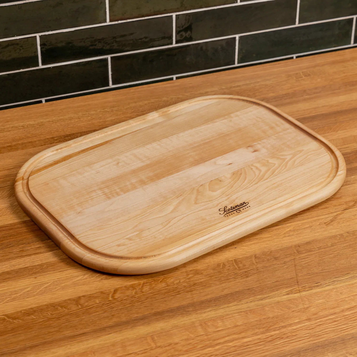 Maple Rectangle Serving Board with Juice Groove - Image 10