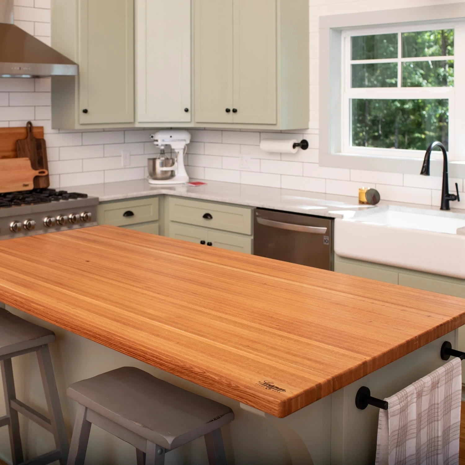 Red Oak Island Top Polyurethane Finish - Image 5