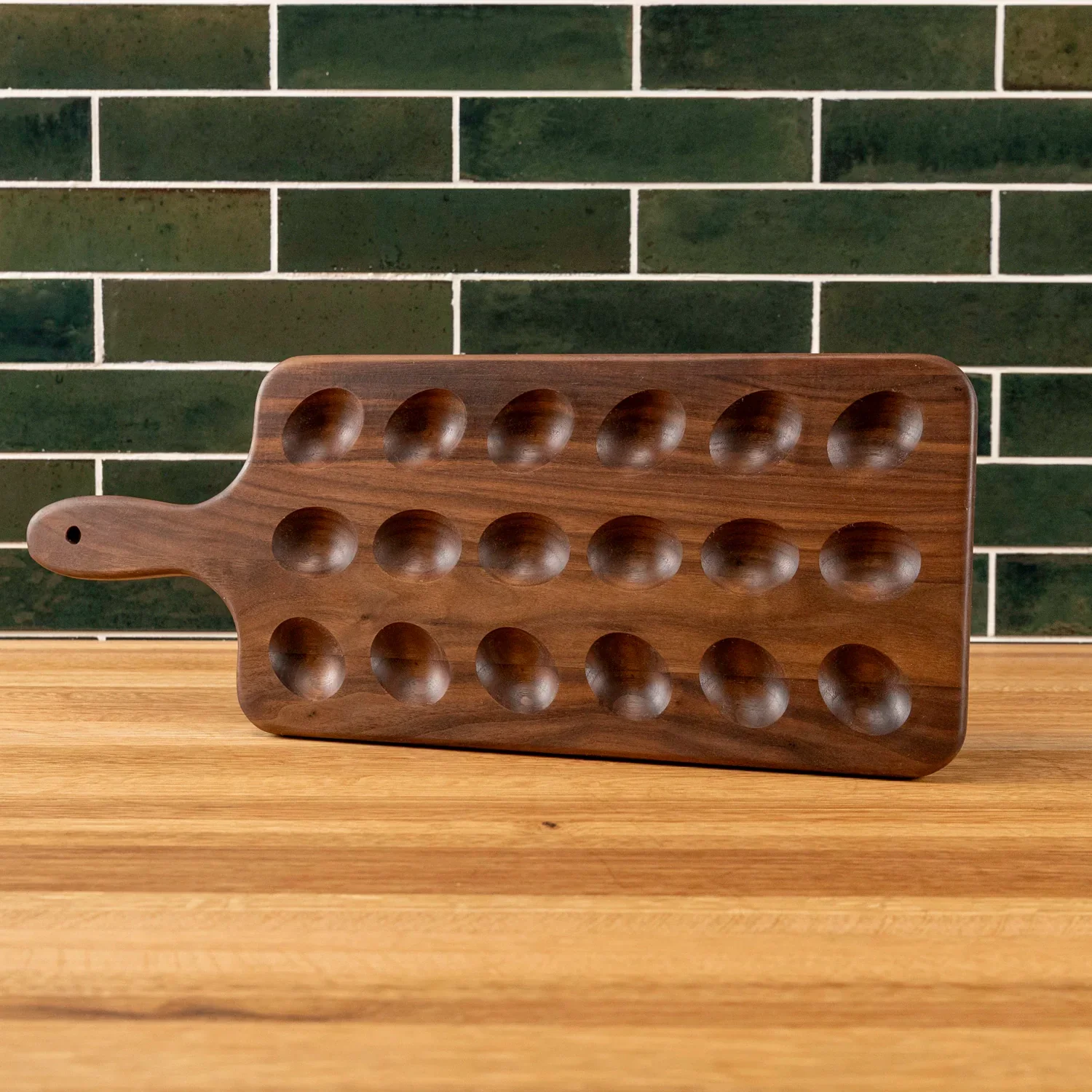 Walnut Deviled Egg Tray | 18 egg - Image 6