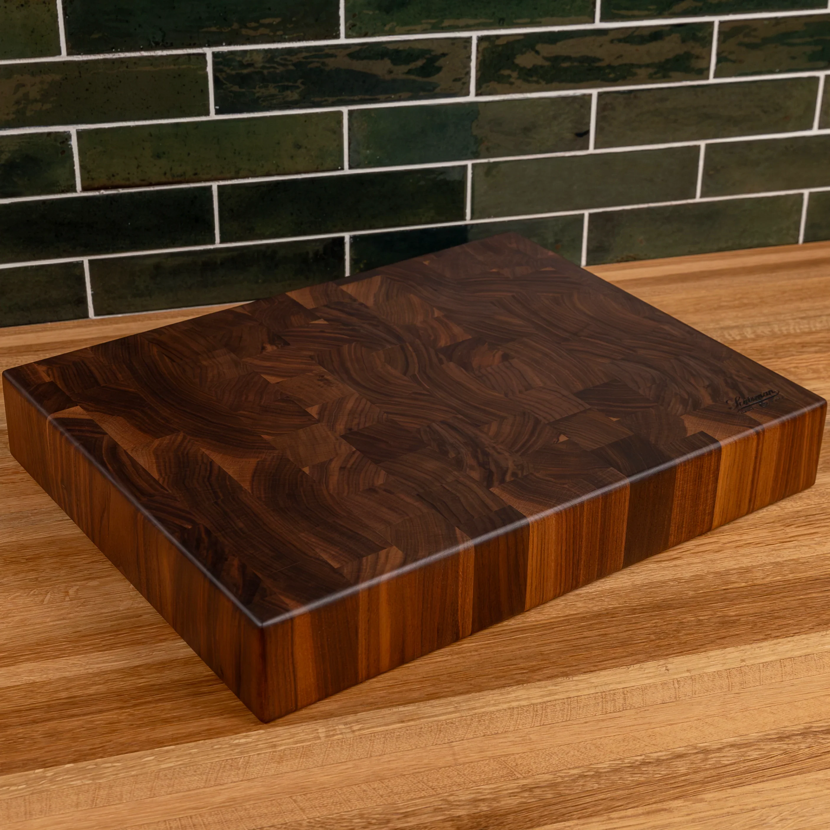 Walnut End Grain Rectangle Butcher Block - Image 13