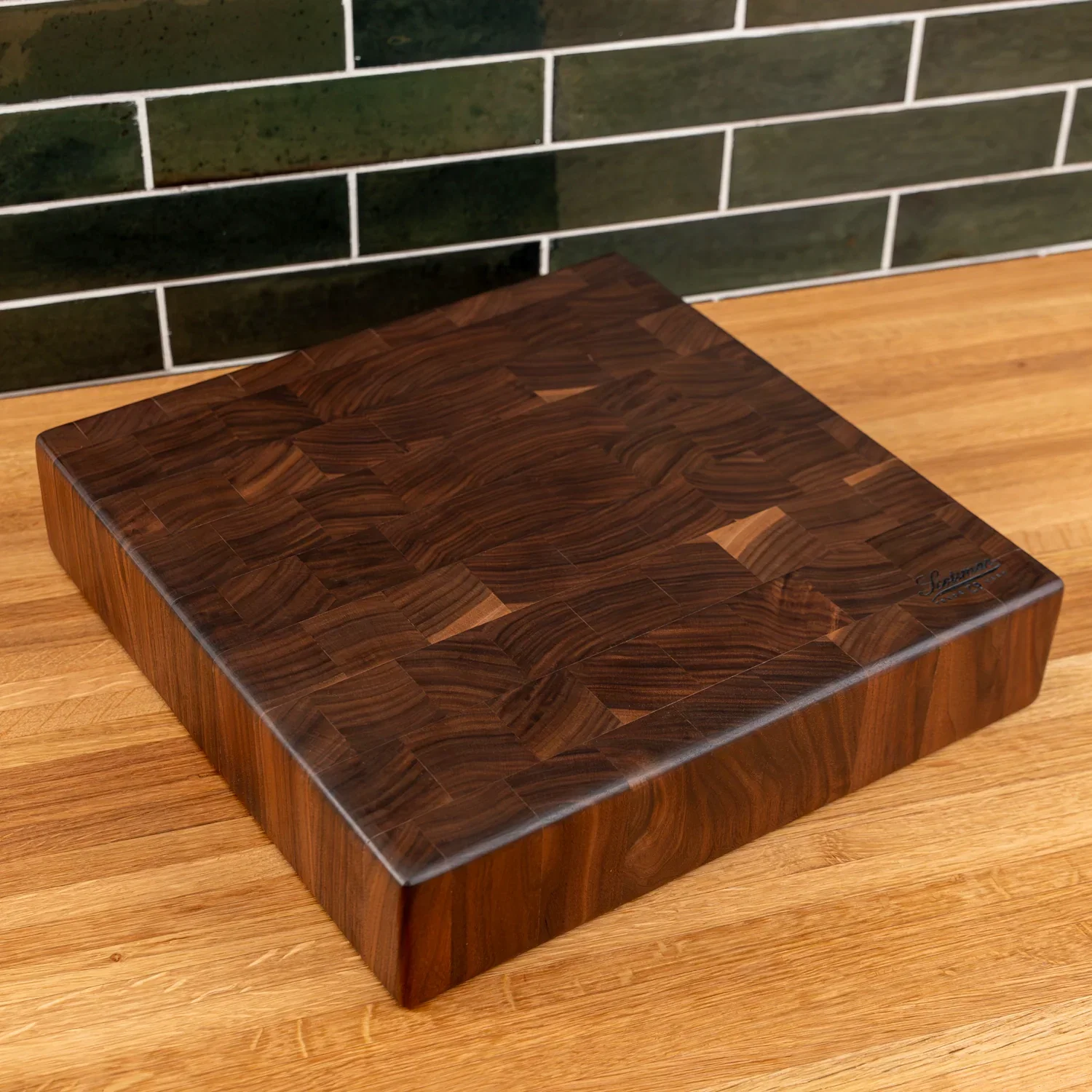 Walnut End Grain Square Butcher Block - Image 12
